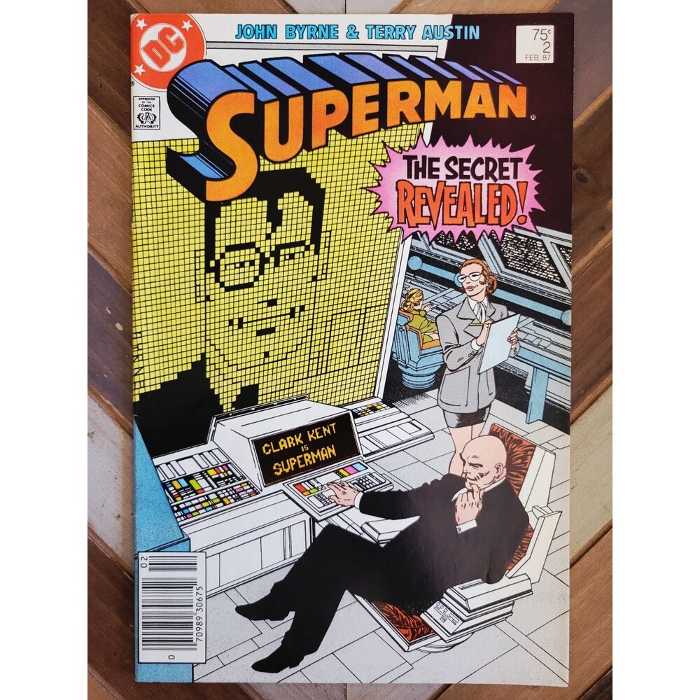 Superman #2 Newsstand (1987) John Byrne 1st Amanda McCoy "Secret Revealed" (6.0)